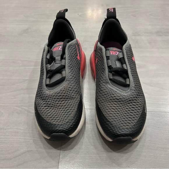 Nike Air Max 270 Smoke Grey/Hyper Pink-Black PS PreSchool Size 11.5c AO2372 031 - Picture 3 of 9